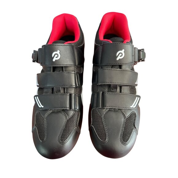 Peloton Cycling Shoes Black Red Size 41 EU PL-SH-B-41 SEE Description - Picture 1 of 7
